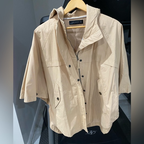 Zara Jackets & Blazers - Zara trench, cape, poncho sz M